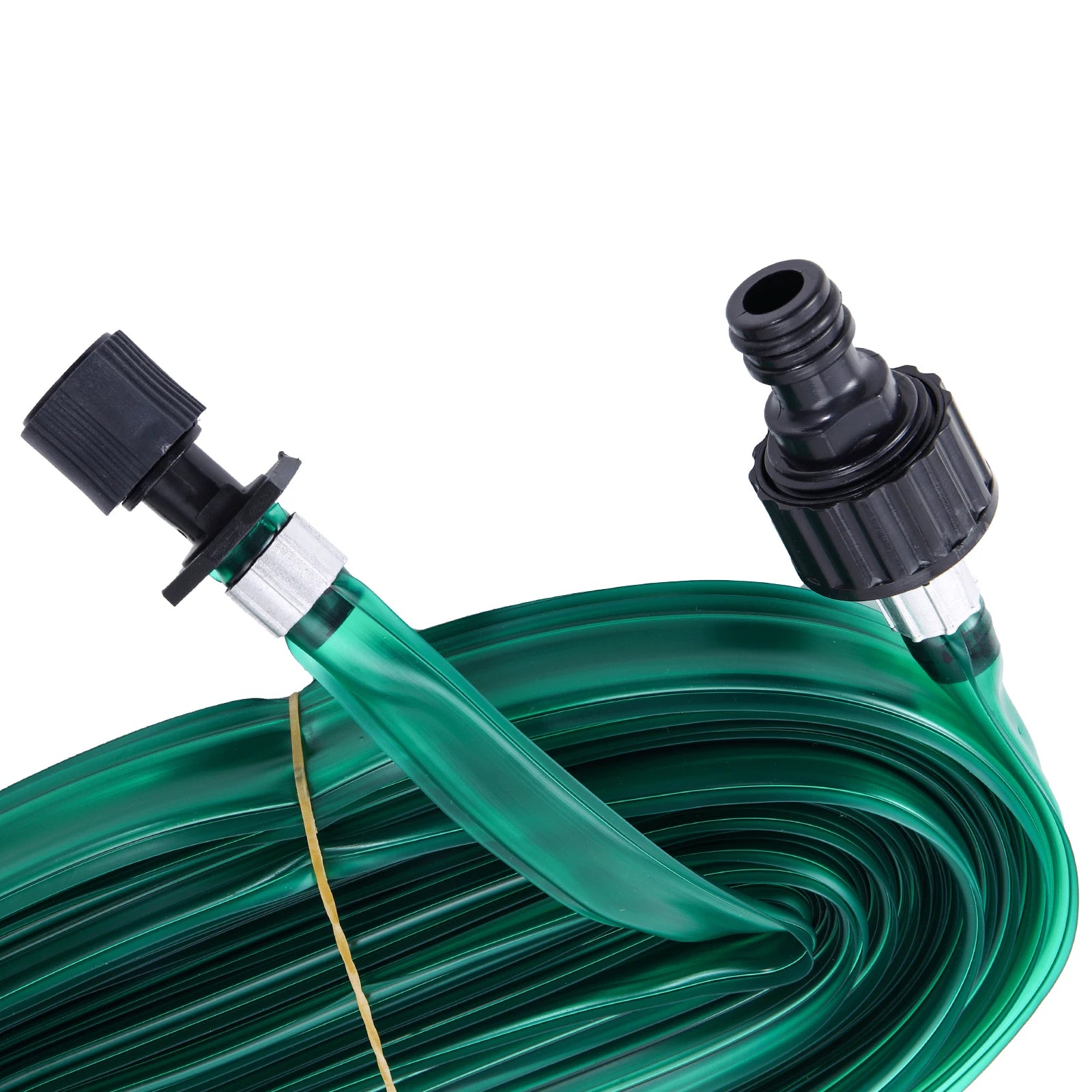 Garden hose with sprinkler and drip hose
