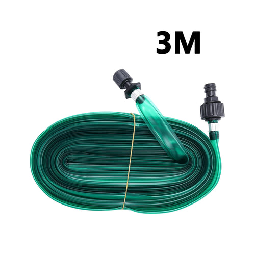 Garden hose with sprinkler and drip hose