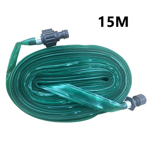 Garden hose with sprinkler and drip hose