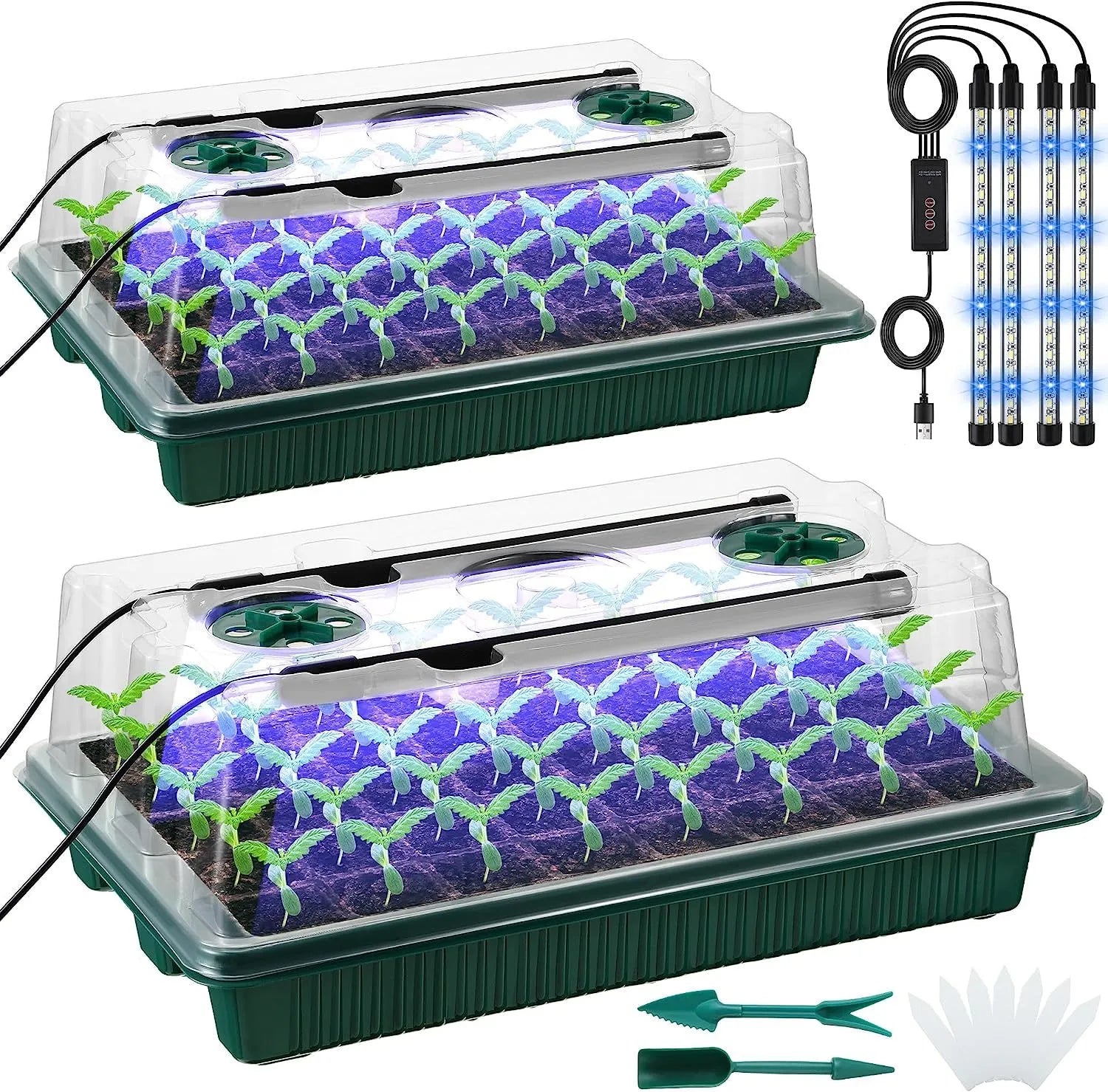 2-pack Soap dish with high lid – 80 cells