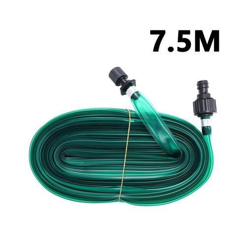 Garden hose with sprinkler and drip hose