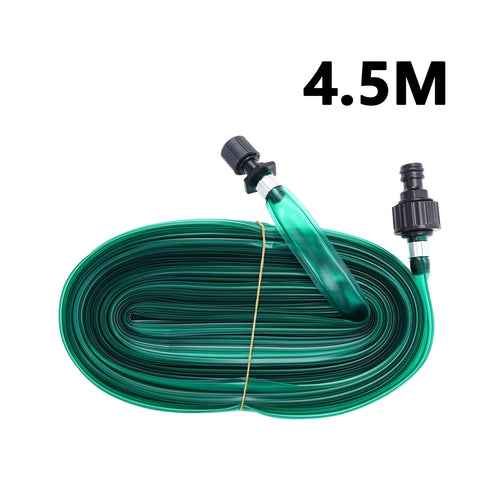 Garden hose with sprinkler and drip hose